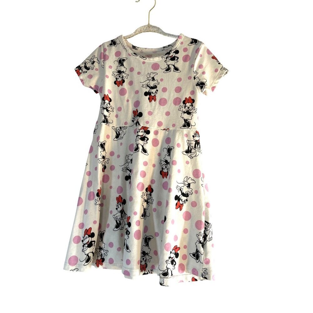 Disney Jr Minnie Girls Dress White/Red/Black/Pink Multicolored Size 4T